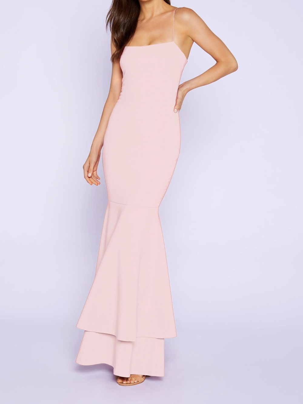 Likely Blush Pink Mermaid Gown